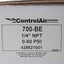 New Control Air 700-BE Precision Air Pressure Regulator, 1/4in NPT, 0-60psi Set