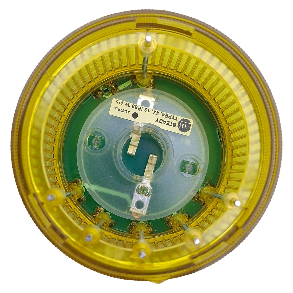 Used Allen Bradley 855T-B24DN8 Yellow Incandescent Stack Light Module, 24VAC/DC, 70mm