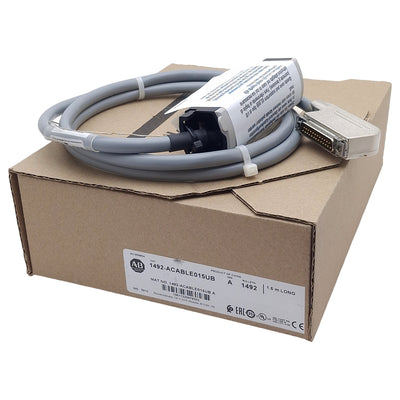 New Allen Bradley 1492-ACABLE015UB Analog Cable, 25-Pin D-Shell to 1756-TBCH, 1.5m