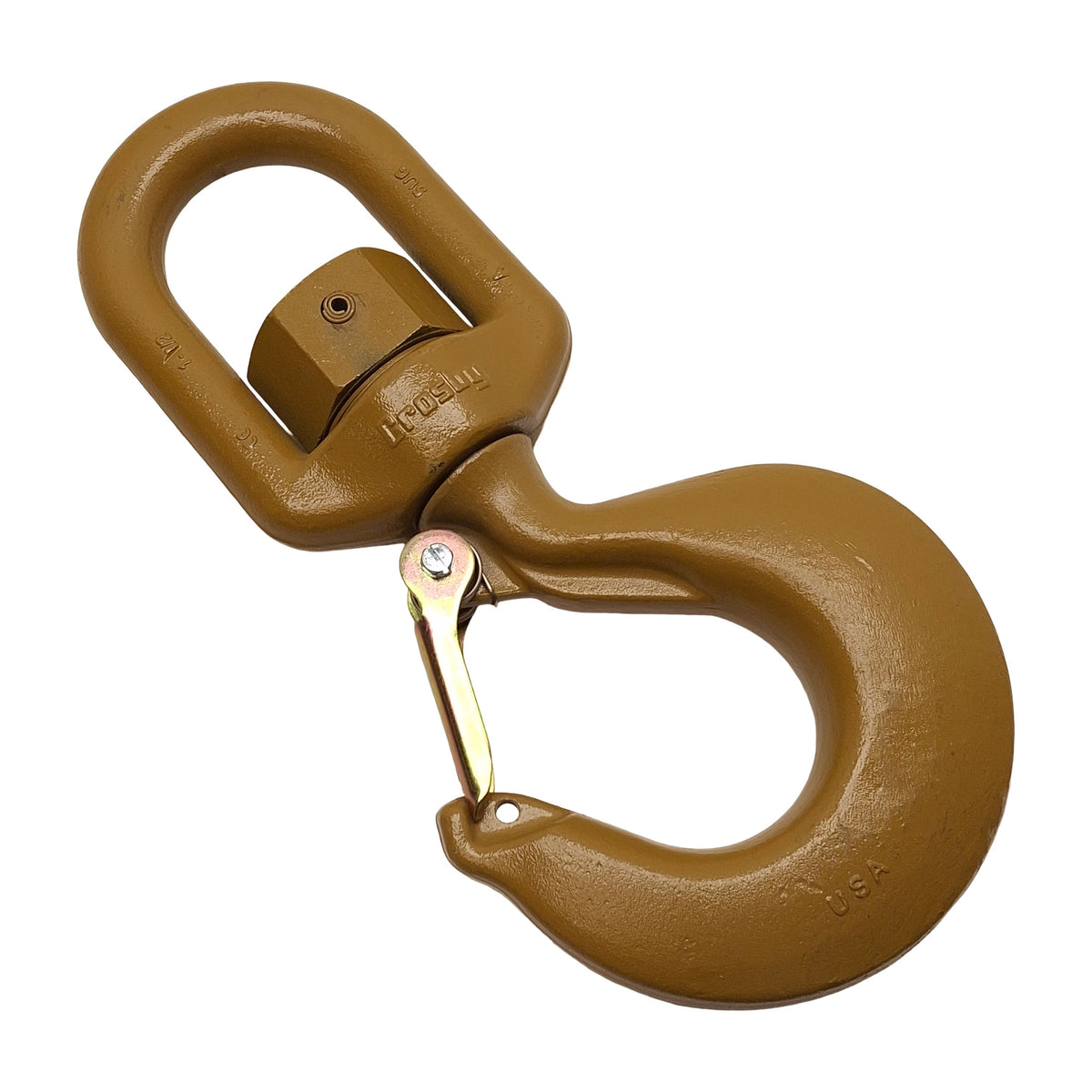 Used Crosby L-322AN 1048889 Heavy Duty Alloy Swivel Hook, 22t WLL, Frame Size N