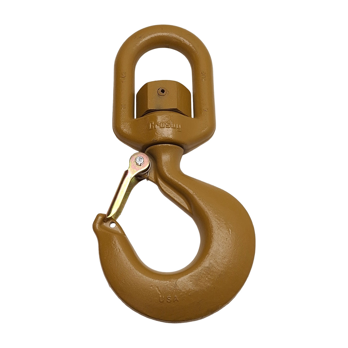 Used Crosby L-322AN 1048889 Heavy Duty Alloy Swivel Hook, 22t WLL, Frame Size N