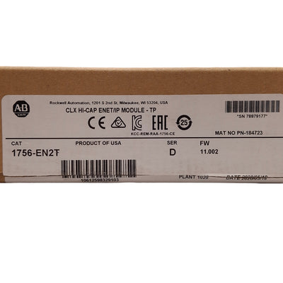 New Allen Bradley 1756-EN2T Ser D ControlLogix EtherNet/IP Communication Module