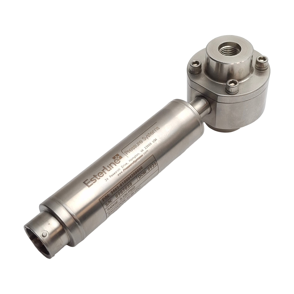 Used Esterline Pressure Systems 9402-010004200000 Transducer, 0-100psid, 0-5VDC Out
