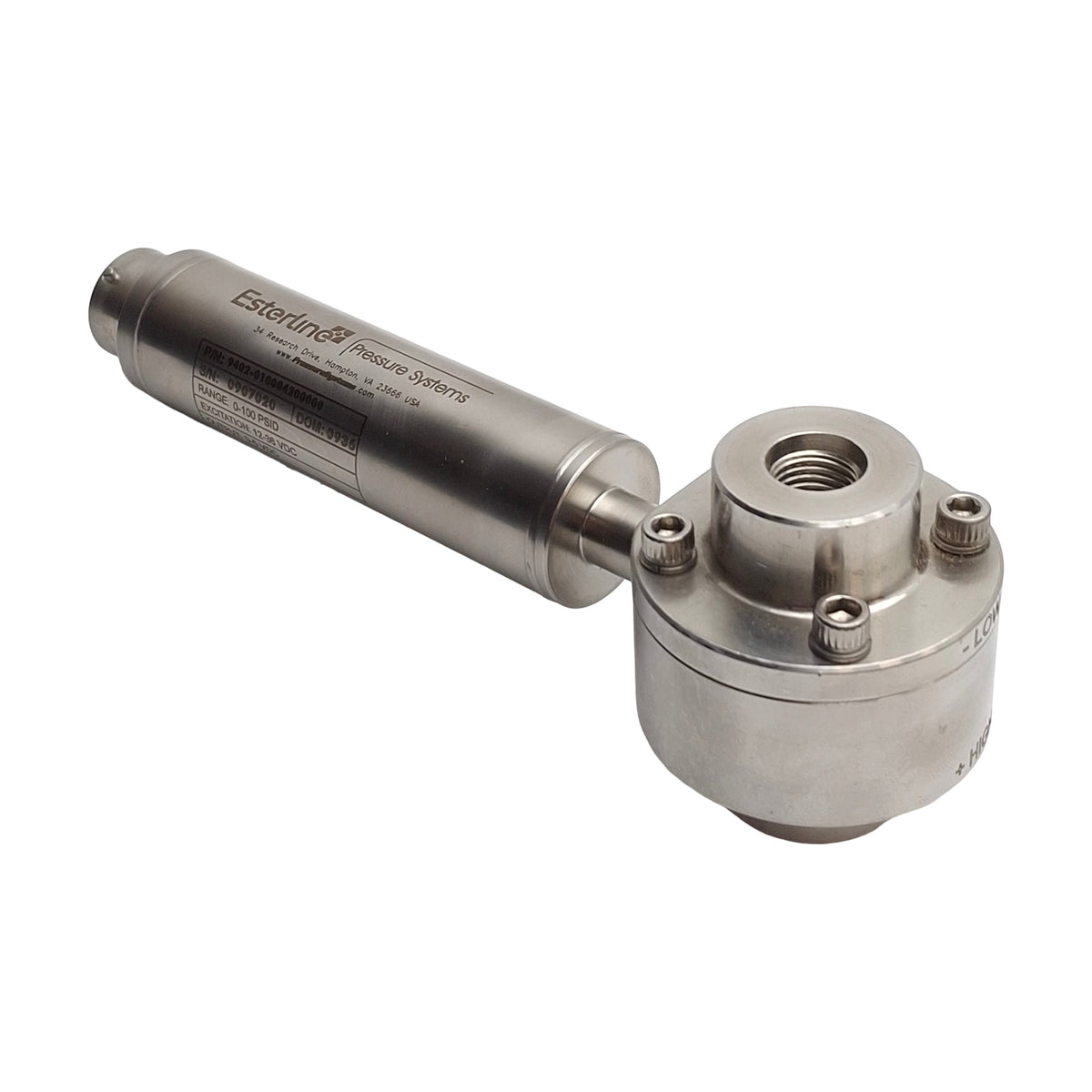 Used Esterline Pressure Systems 9402-010004200000 Transducer, 0-100psid, 0-5VDC Out