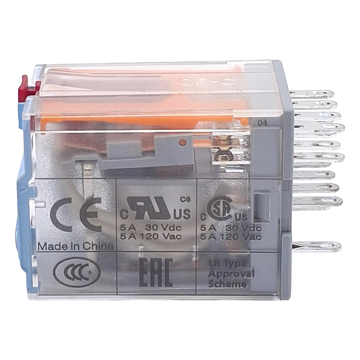 New – Open box Comat Releco C9-A41/240VAC Control Relay, 4-Pole, 5A 250VAC/30DC, 240VAC Coil