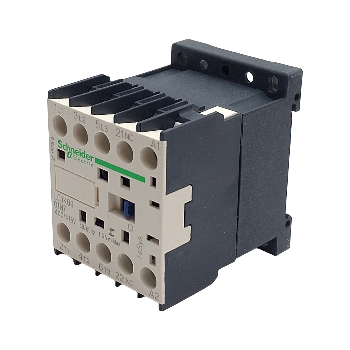 New Schneider Electric LC1K0901N7 Mini Contactor, 3P+1NC, 9A Contact, 400/415V Coil