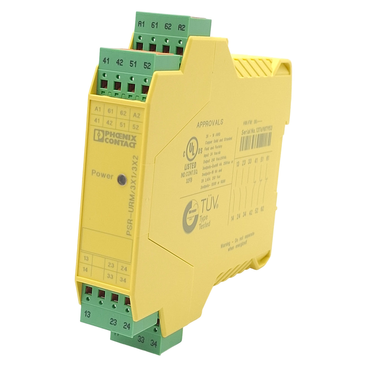 New Phoenix Contact PSR-SPP-24UC/URM/3X1/3X2 Coupling Relay, 3NO/NC, 24VAC/DC In