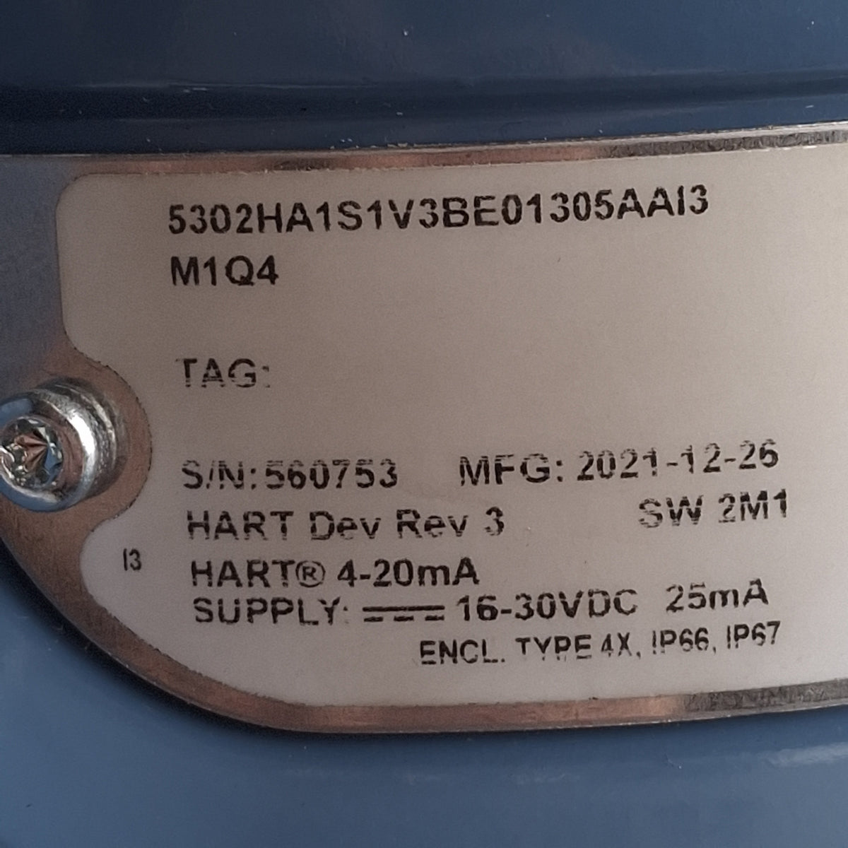 New – Open box Rosemount 5302HA1S1V3BE01305AAI3M1Q4 Level Transmitter Guided Wave Radar