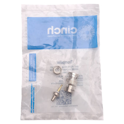 New Cinch PL20-1 Trompeter BNC Plug, 50 Ohm, 500VAC, 4GHz, Wrench Crimp, RG58