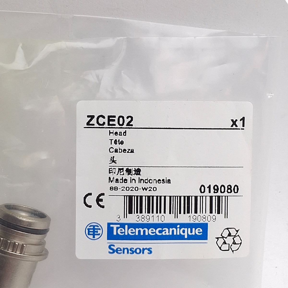 New Lot of 2 Telemecanique ZCE02 Roller Limit Switch Head, XCKD, XCKP, XCKT, XCMD