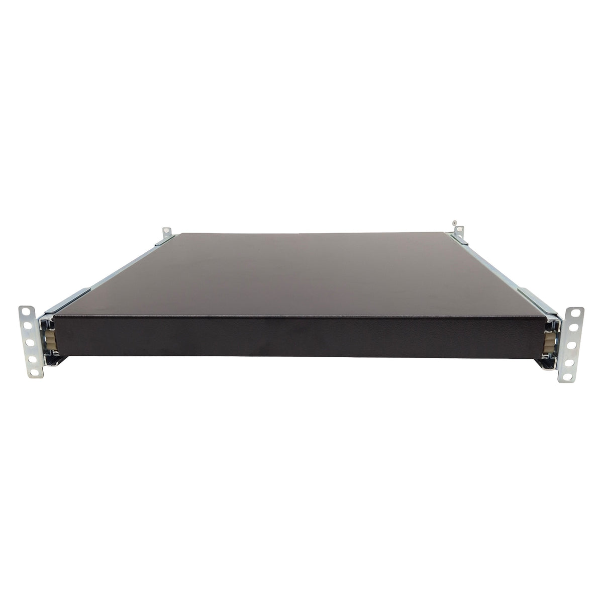 Used Hammond RSUS1918BK1 Sliding Adjustable Depth Steel Rack Shelf, 18in, 130lbs