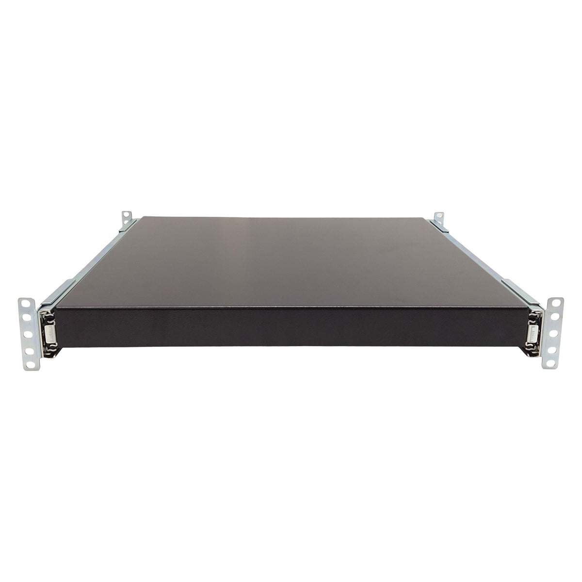 Used Hammond RSUS1918BK1 Sliding Adjustable Depth Steel Rack Shelf, 18in, 130lbs