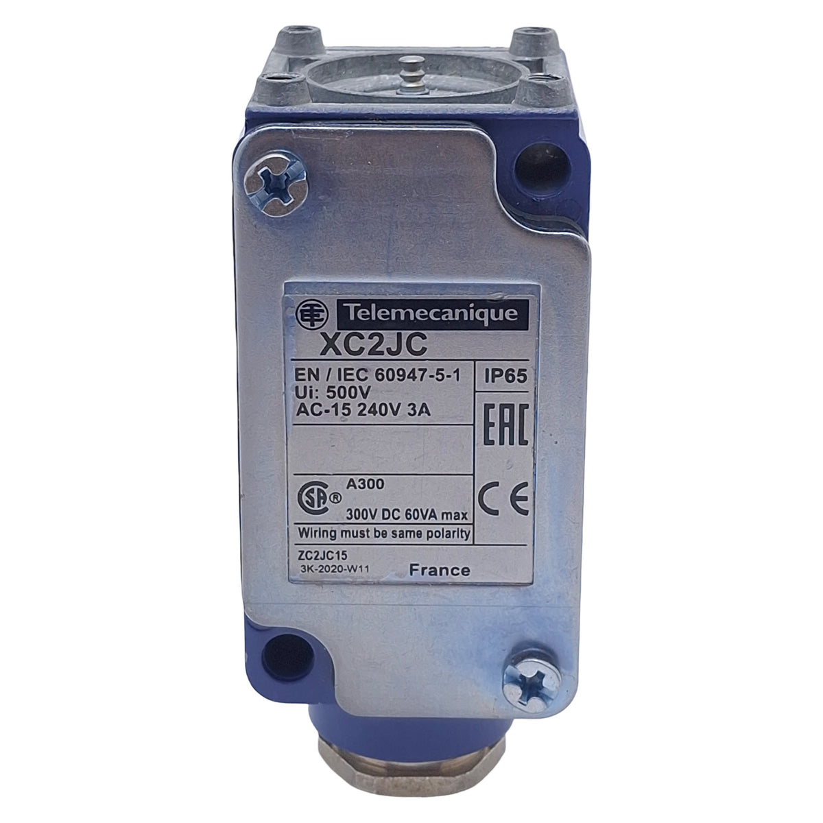Used Telemecanique ZC2JC1 XC2JC Limit Switch Body, 1C/O SPDT, 3A 240VAC, 20-14AWG