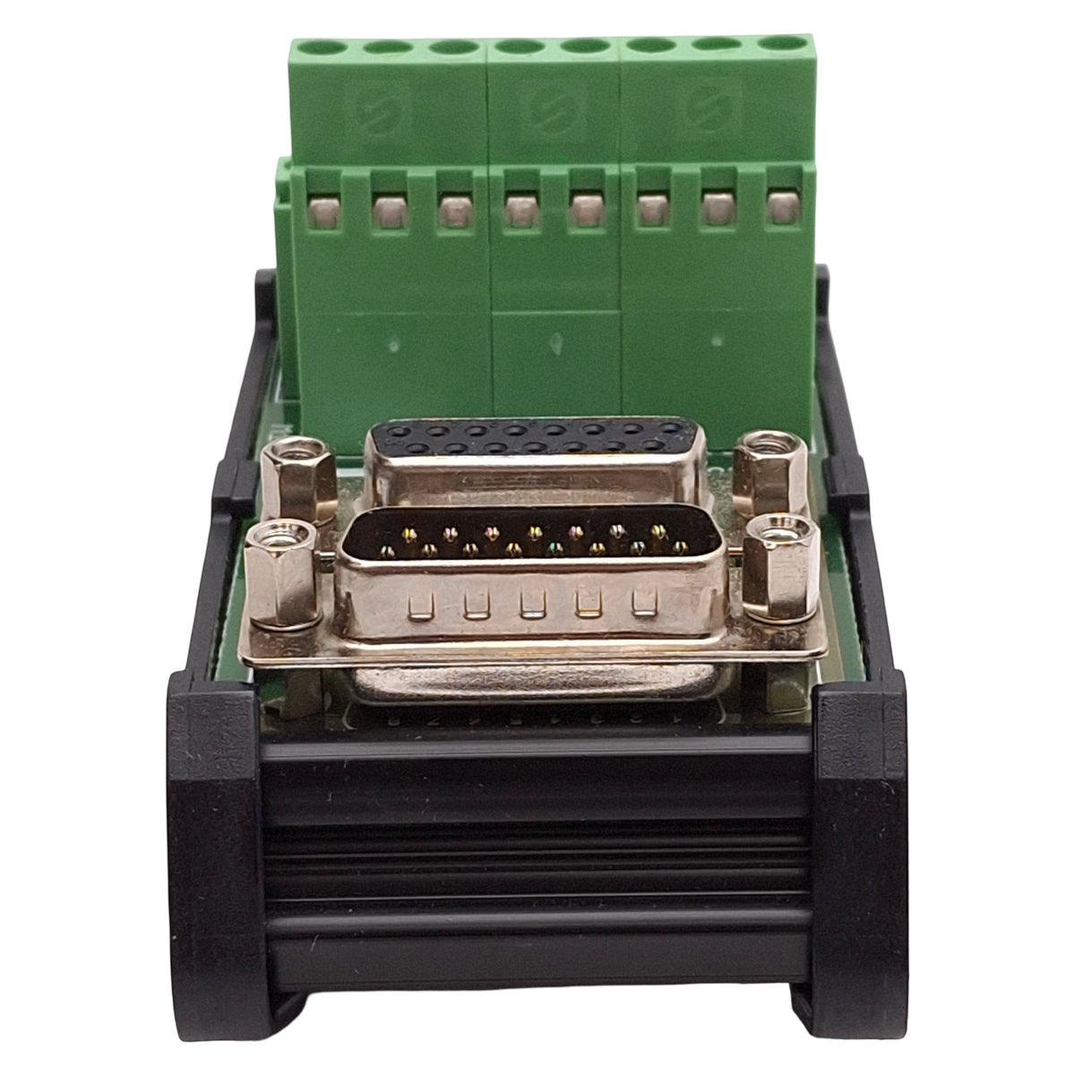 New – Open box Cabur XISD15FM Interface Module, 15-Position Terminal, DB15 Male & Female