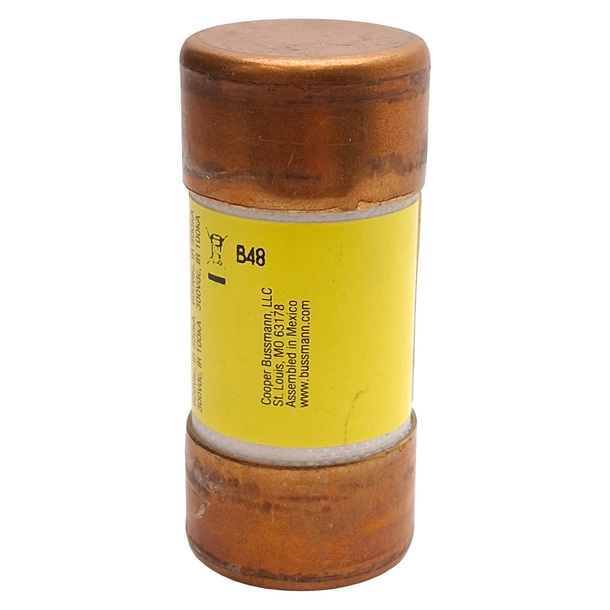 Used Lot of 5 Bussmann LPJ-40SP Low-Peak Time Delay Fuse, Class J, 40A 600VAC/300VDC