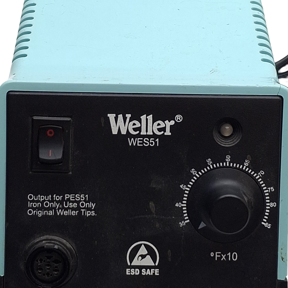 Used Weller WES51 Soldering Station Power Unit, 60W, 350-850°F (177-454°C), 120VAC