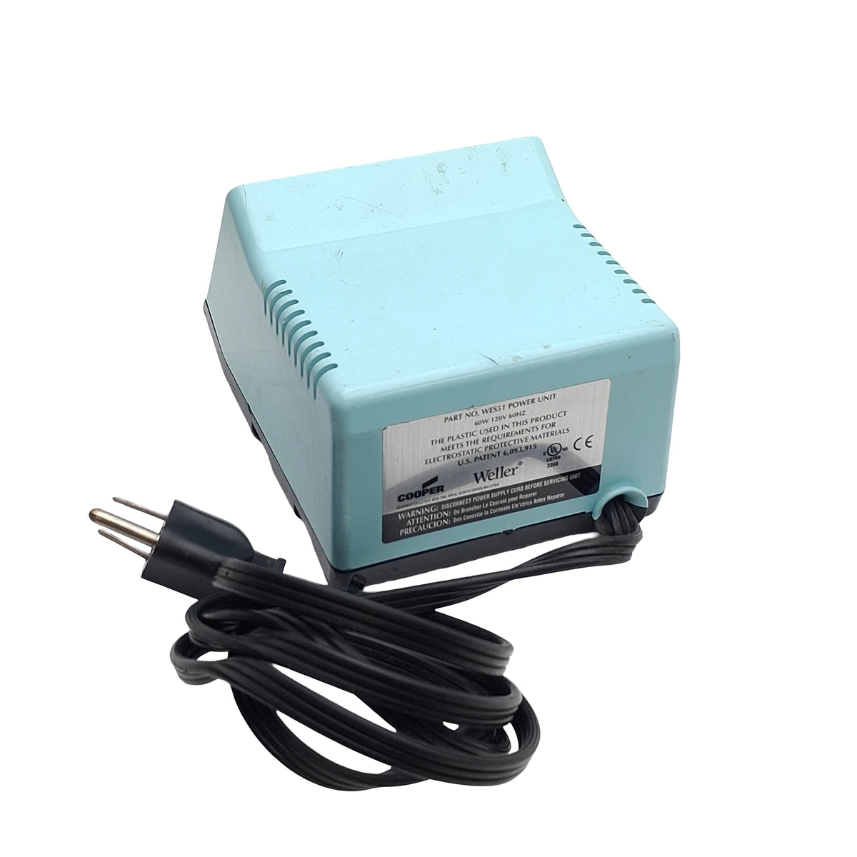 Used Weller WES51 Soldering Station Power Unit, 60W, 350-850°F (177-454°C), 120VAC