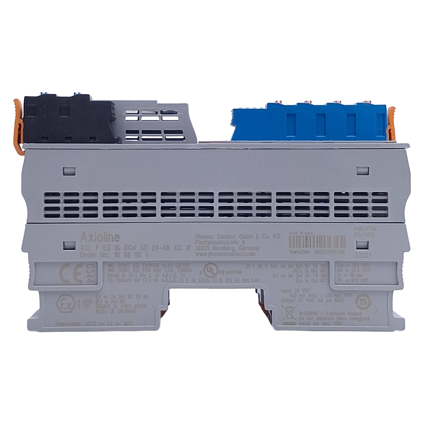 Used Phoenix Contact AXL F EX IS DO4 SD 24-48 XC 1F Axioline F Digital Output Module