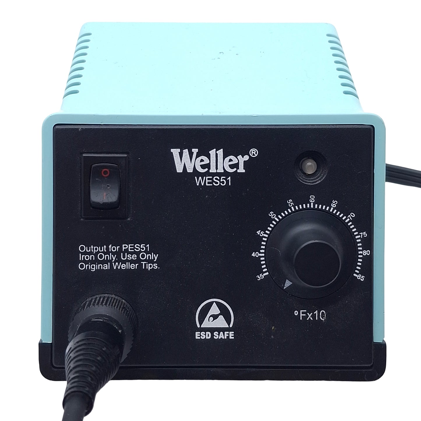 Used Weller WES51 & PES51 Analog Soldering Station, 350°F to 850°F Range, 60W 120V