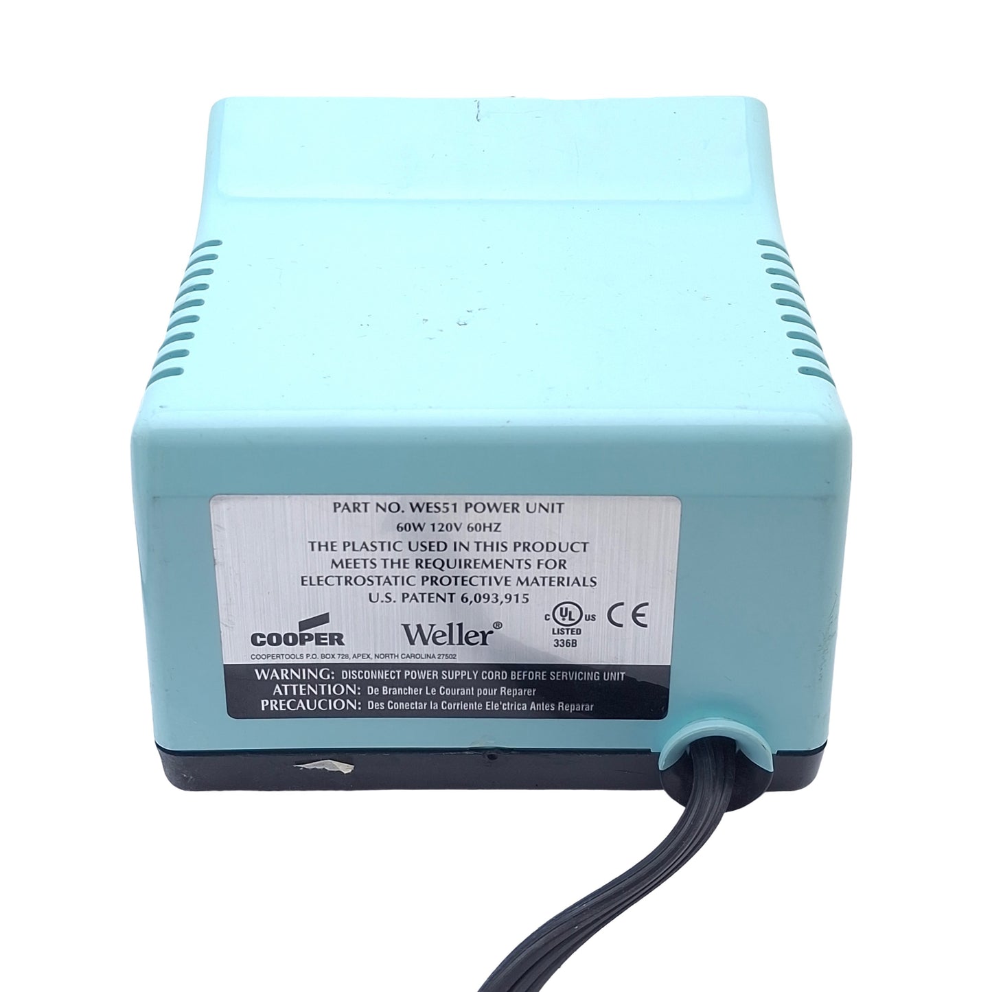 Used Weller WES51 & PES51 Analog Soldering Station, 350°F to 850°F Range, 60W 120V