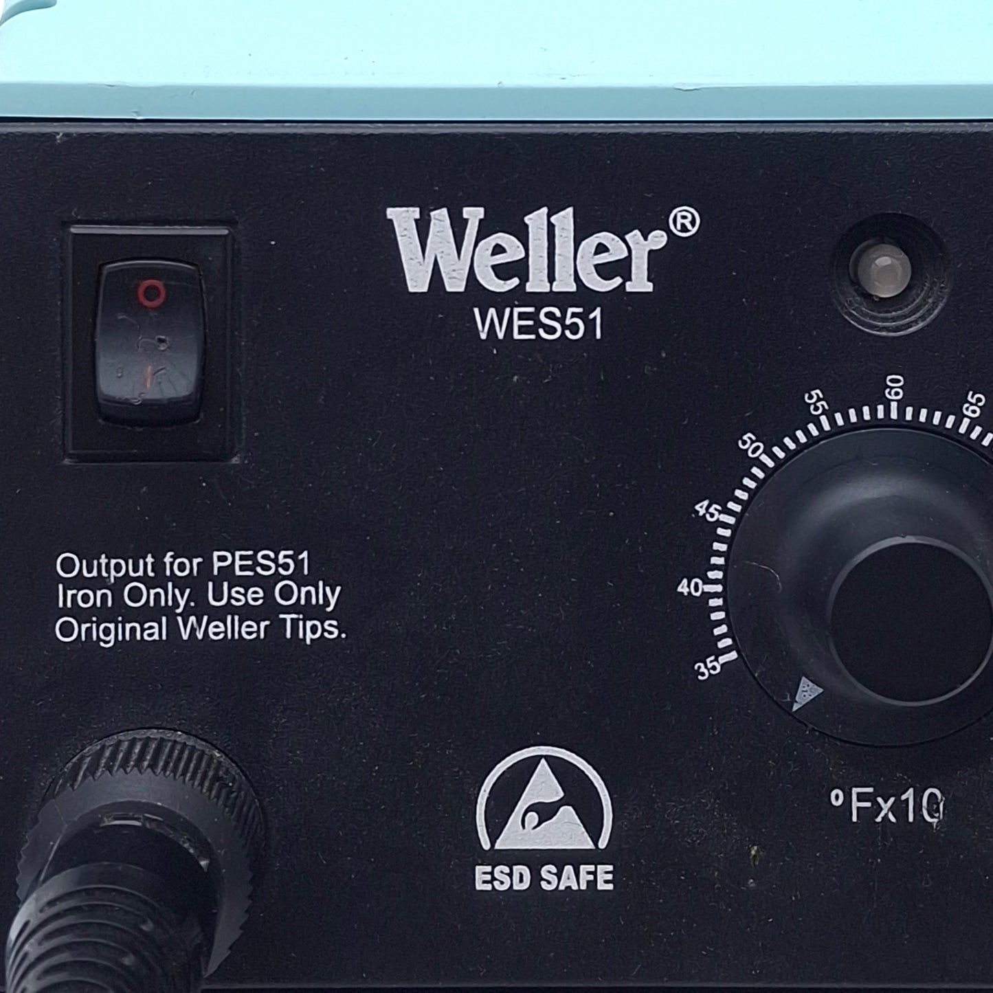 Used Weller WES51 & PES51 Analog Soldering Station, 350°F to 850°F Range, 60W 120V