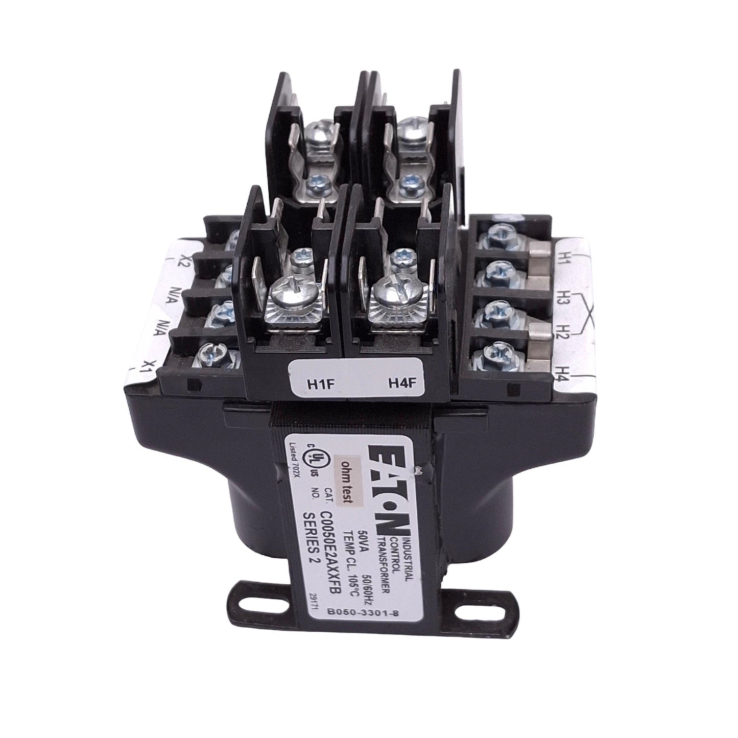 Used Eaton C0050E2AXXFB Control Transformer, 240x480V, 50VA Max, 120VAC Secondary