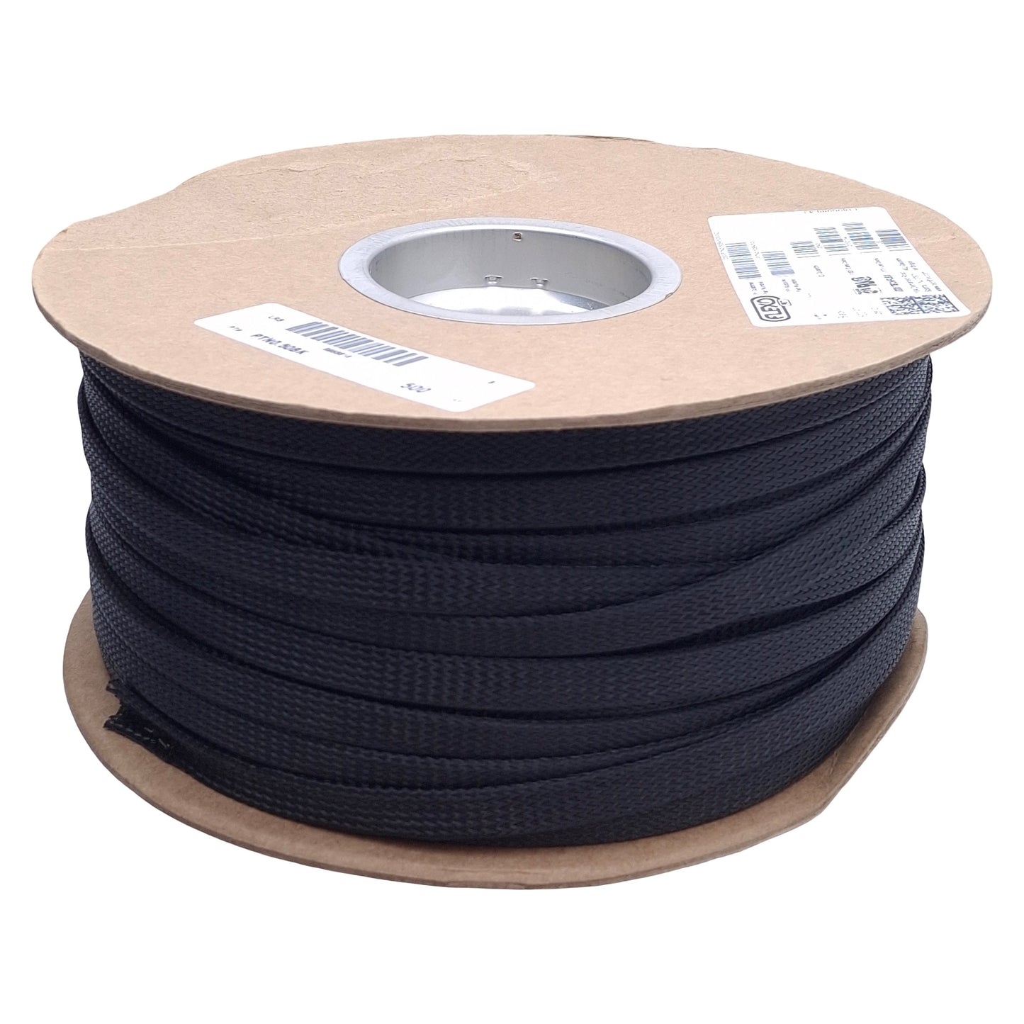New Techflex PTN0.50BK Black Braided Cable Sleeving, ø1/2in ID, 500ft Length
