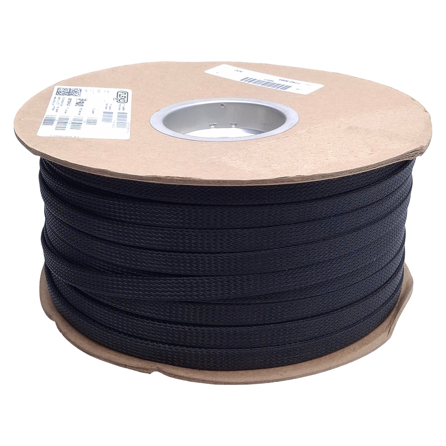 New Techflex PTN0.50BK Black Braided Cable Sleeving, ø1/2in ID, 500ft Length
