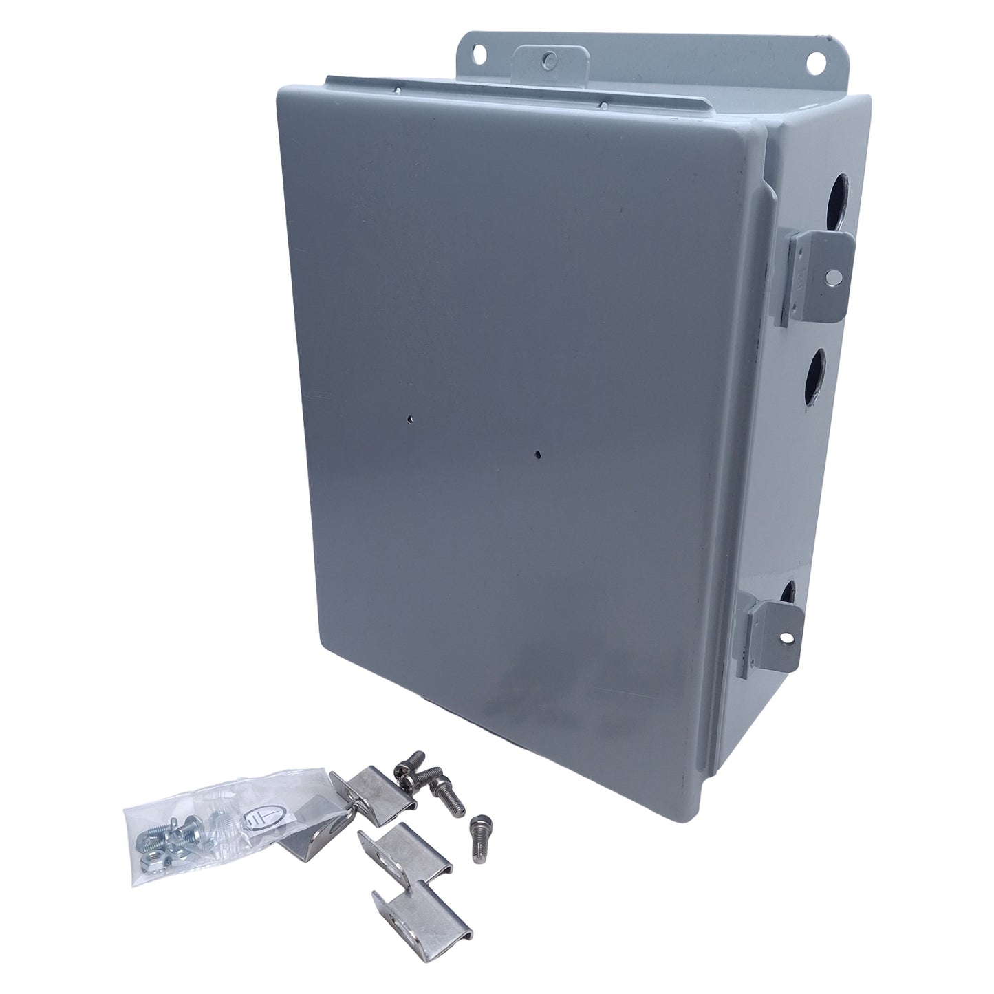 Used Hoffman A1008CHNF nVent Mild Steel Grey Hinge Enclosure, 10in x 8in x 4in