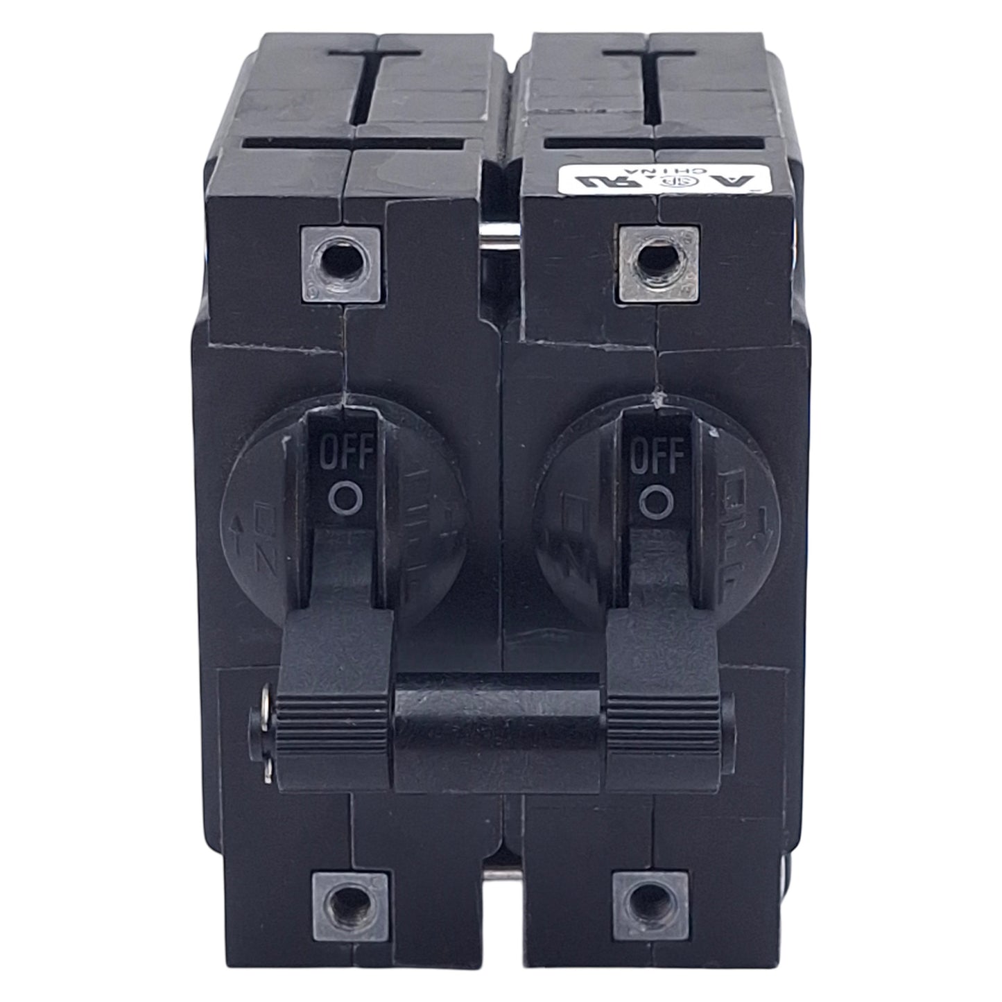 Used Airpax IEGH66-1-63F-30.0-A-01-V Circuit Breaker, 2-Pole, 30A 250VAC, Panel Mount