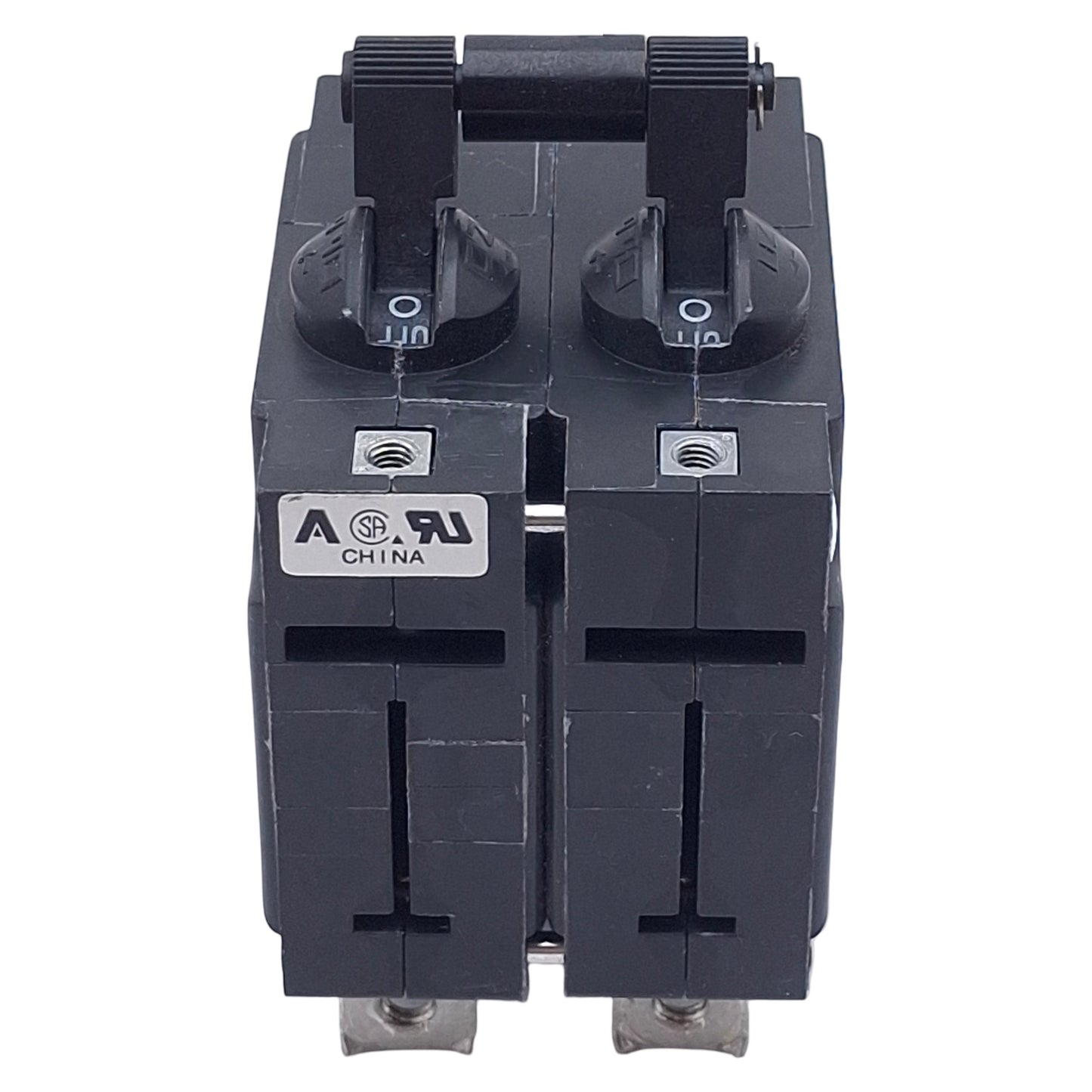 Used Airpax IEGH66-1-63F-30.0-A-01-V Circuit Breaker, 2-Pole, 30A 250VAC, Panel Mount