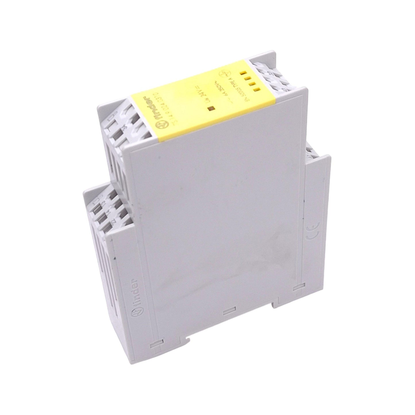 Used Finder 7S.14.9.024.0310 Safety Relay, 3NO 1NC, 6A 250VAC Max, 24VDC Input