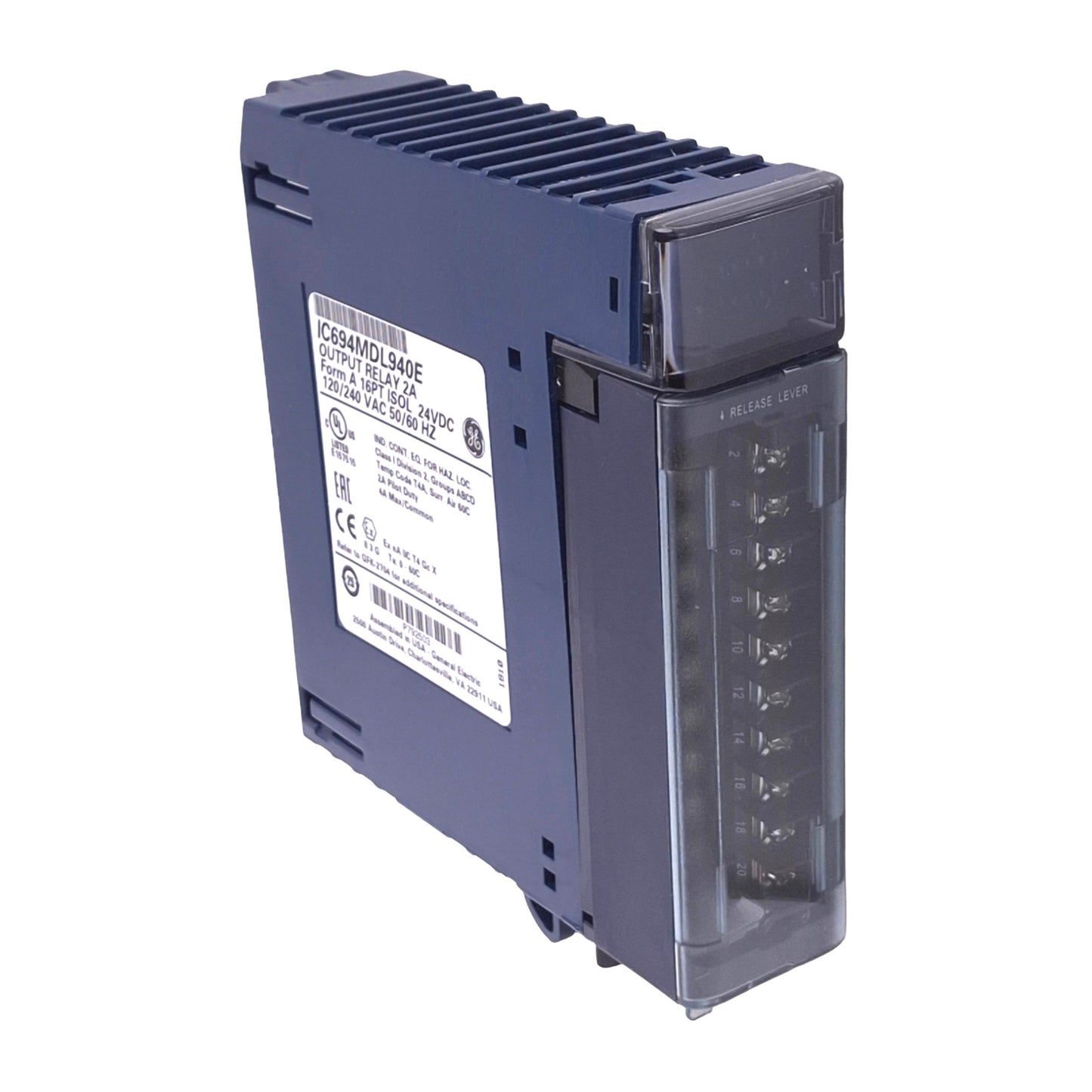 New – Open box GE Fanuc IC694MDL940E Relay Output Module for RX3i PLC, 16-Point 2A, 24VDC