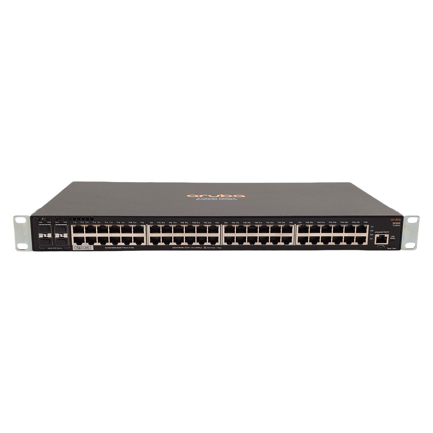 Used HP JL260A 2930F Aruba Gigabit Managed Ethernet Switch, 48x RJ45 & 4x SFP Ports