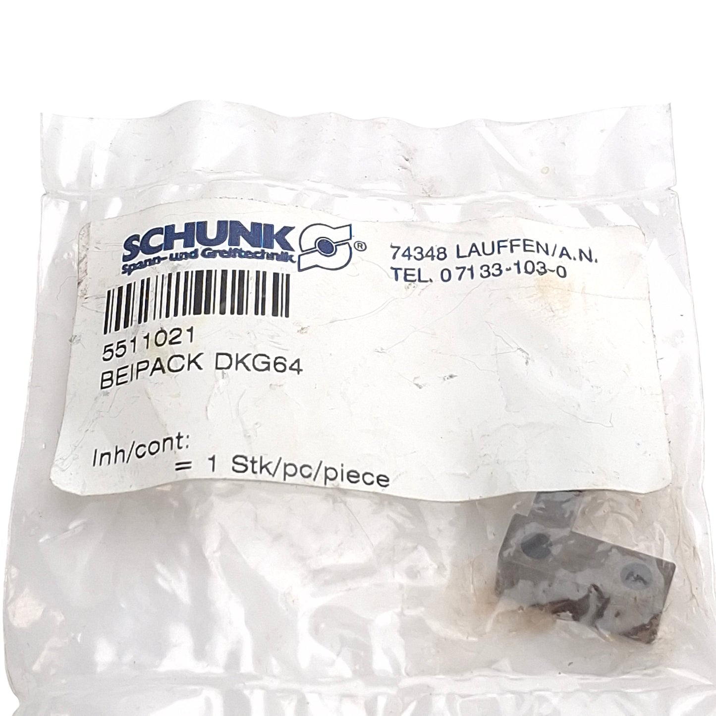 New Schunk 5511021 BEIPACK DKG64 Accessory/Hardware Kit For Parallel Grippers