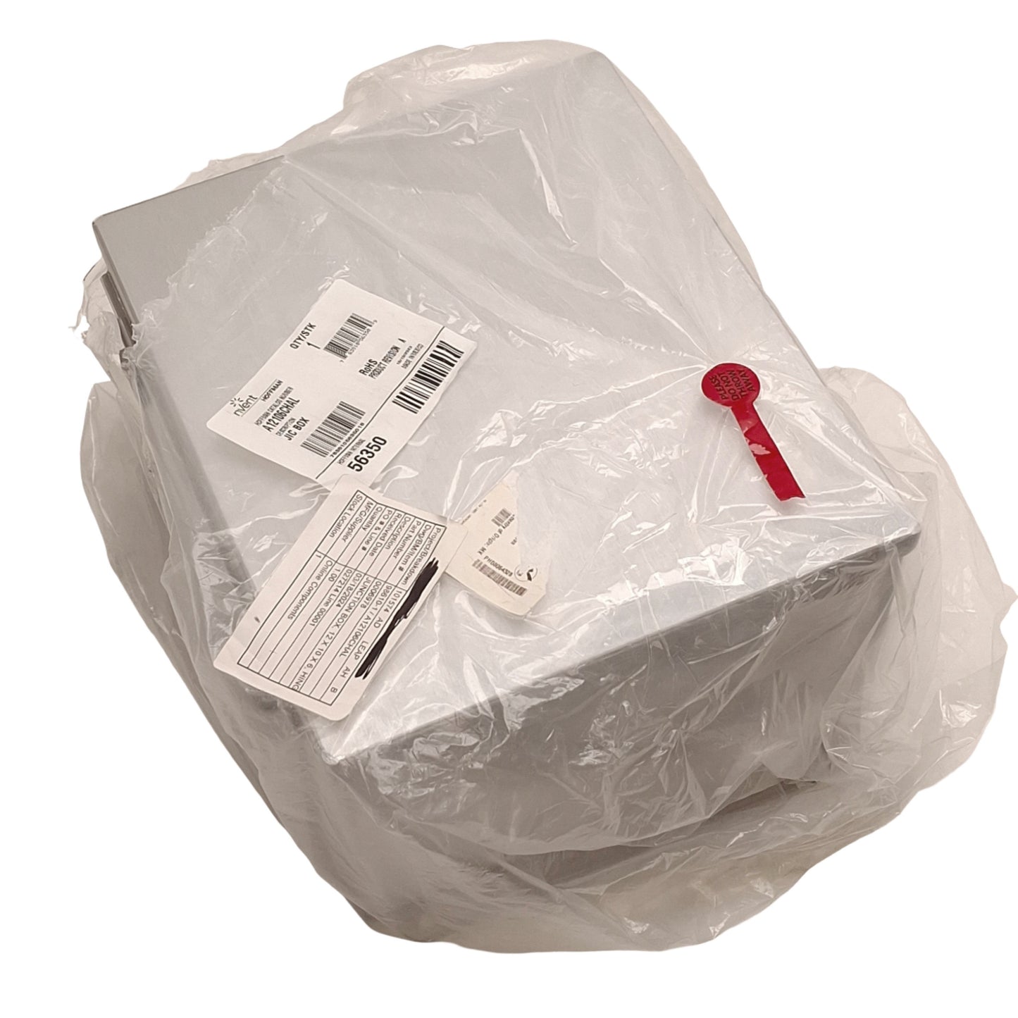 New – Open box Nvent Hoffman A12106CHAL Continuous Hinge Enclosure, Aluminum, 12 x 10 x 6in