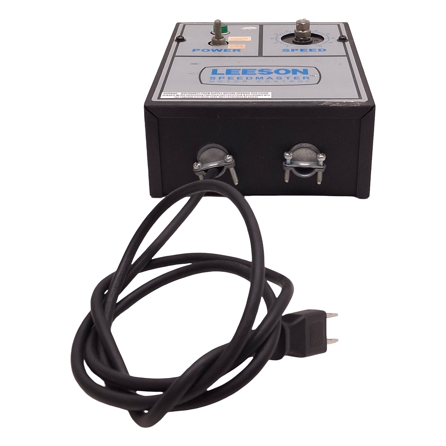 Used Leeson 174307.00 Speedmaster Motor Control 0-90/180VDC Out, 115/230VAC *No Knob*