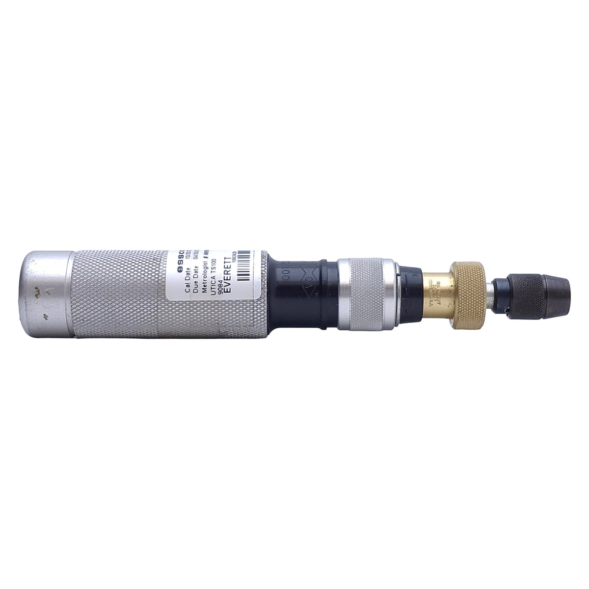 Used Utica TS-100 Adjustable Torque Limiting Screwdriver 20-100in-oz *Incomplete Set*