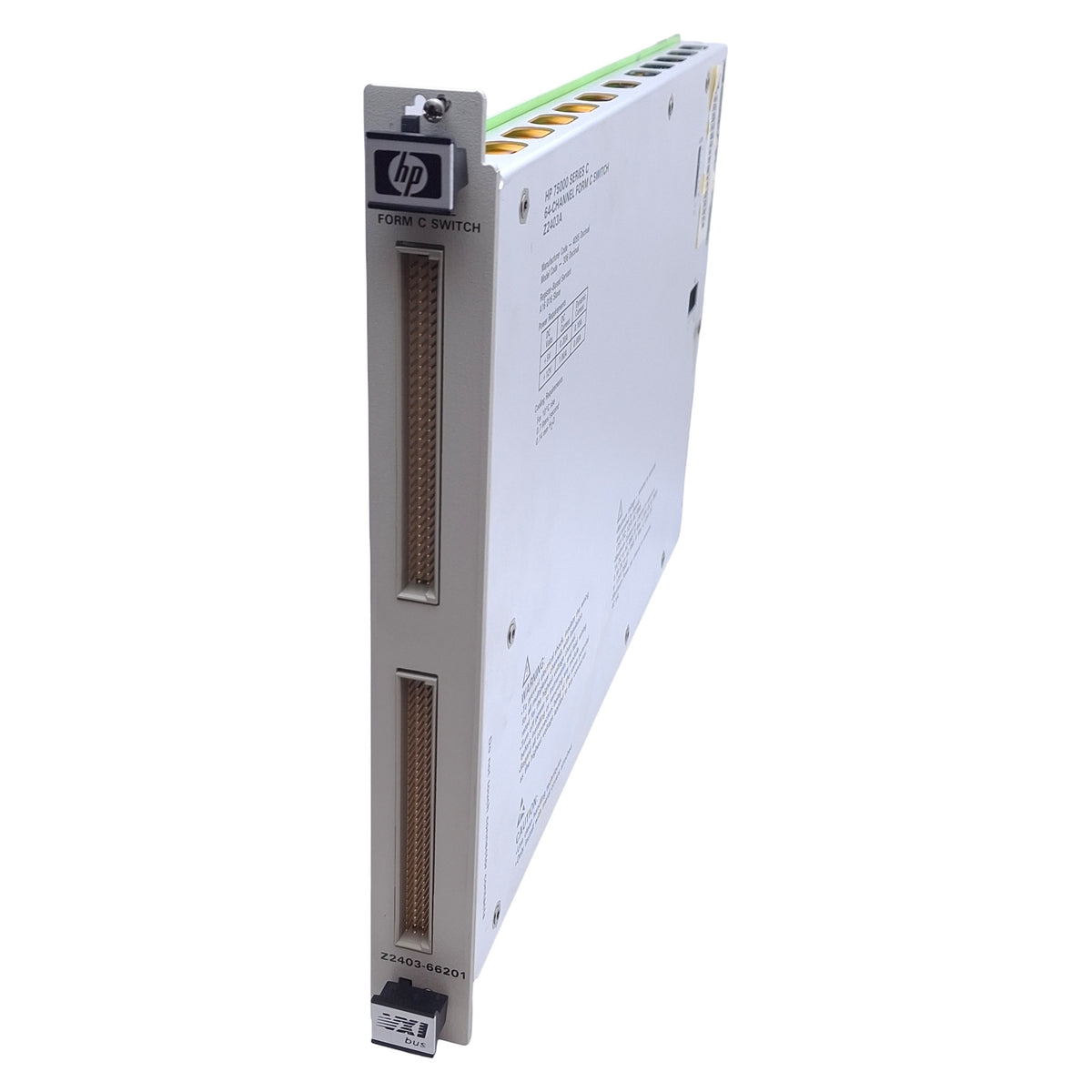 Used Hewlett Packard Z2403A General Purpose Switch Module 64-Channel, FormC C/O Relay