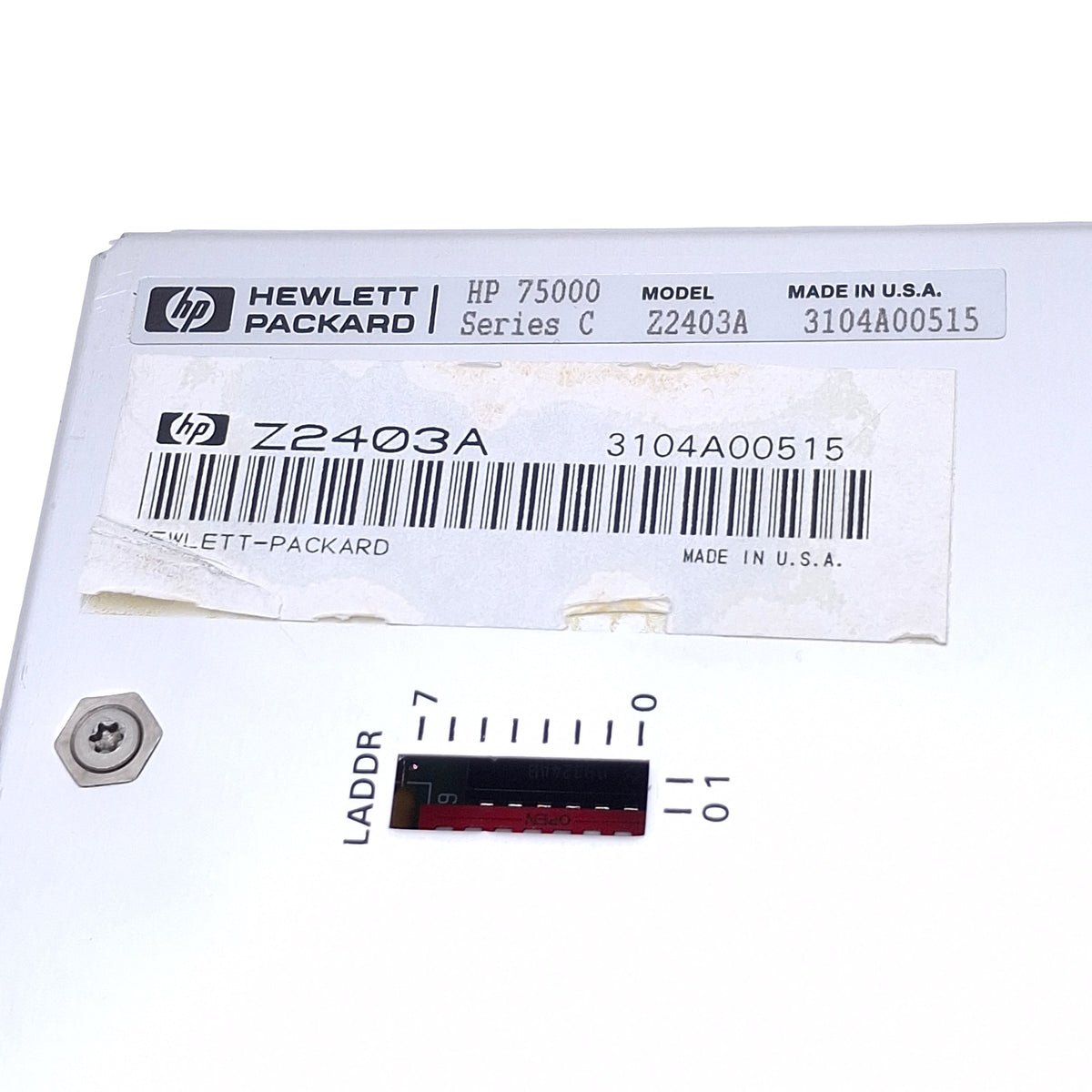 Used Hewlett Packard Z2403A General Purpose Switch Module 64-Channel, FormC C/O Relay