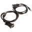 Used Lot of 2 Tripp Lite / Eaton U209-000-R Serial Adapter Cable, 5ft, USB-A to DB-9M