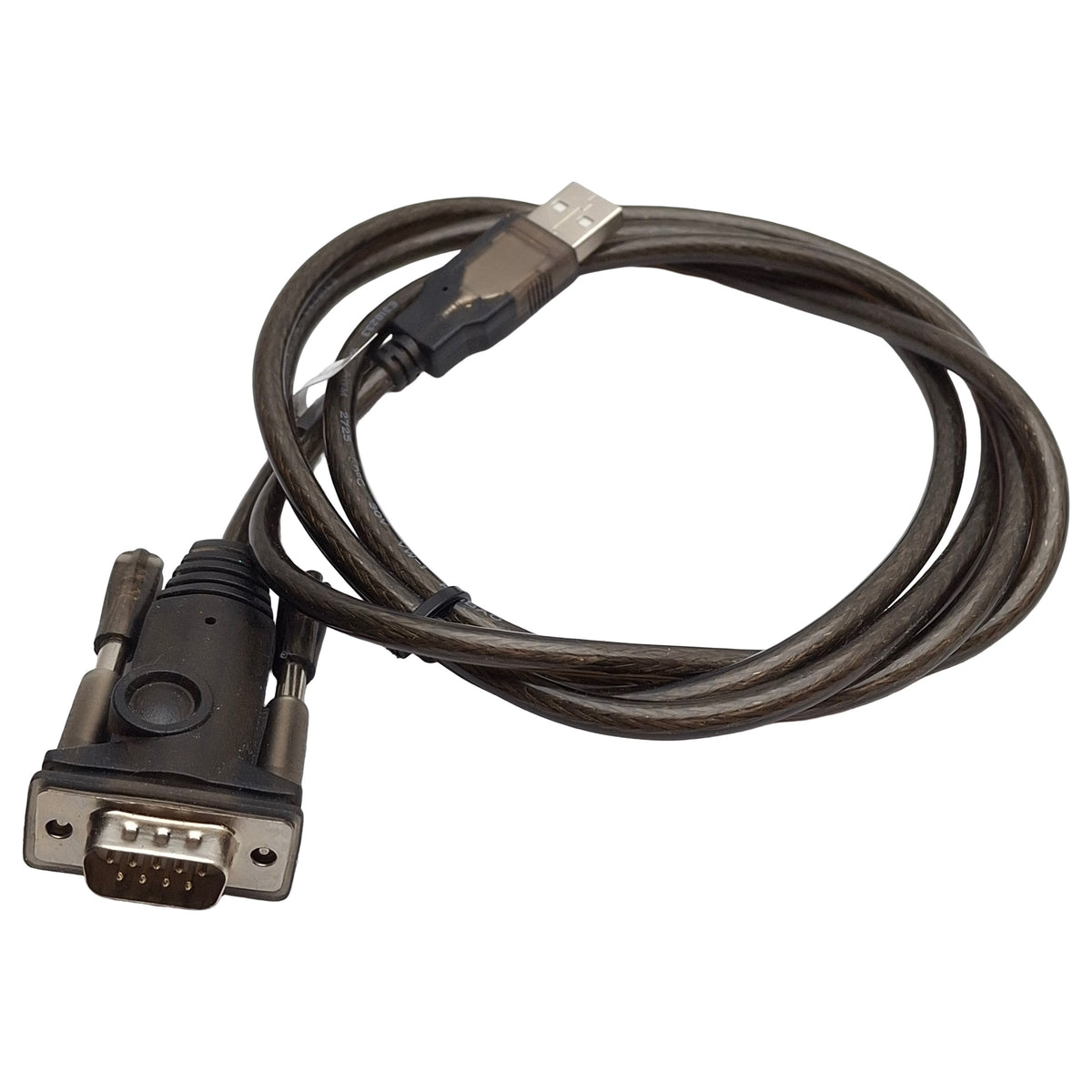 Used Lot of 2 Tripp Lite / Eaton U209-000-R Serial Adapter Cable, 5ft, USB-A to DB-9M
