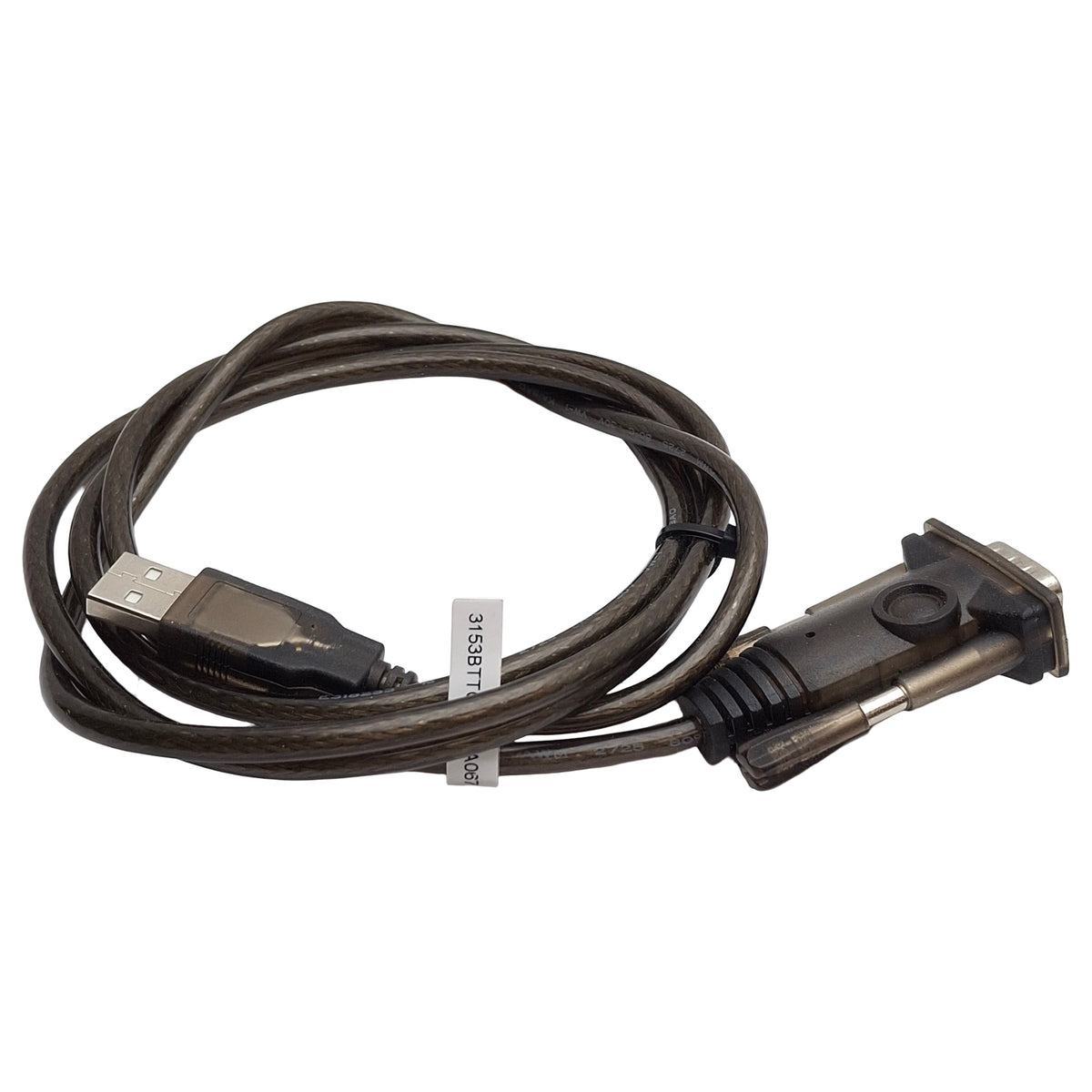 Used Lot of 2 Tripp Lite / Eaton U209-000-R Serial Adapter Cable, 5ft, USB-A to DB-9M