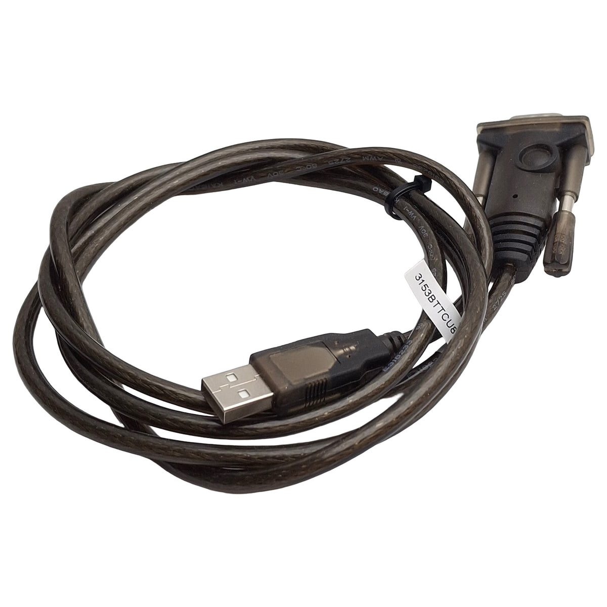 Used Lot of 2 Tripp Lite / Eaton U209-000-R Serial Adapter Cable, 5ft, USB-A to DB-9M