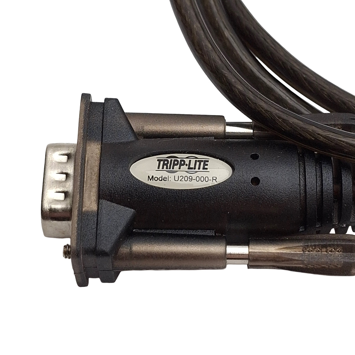 Used Lot of 2 Tripp Lite / Eaton U209-000-R Serial Adapter Cable, 5ft, USB-A to DB-9M