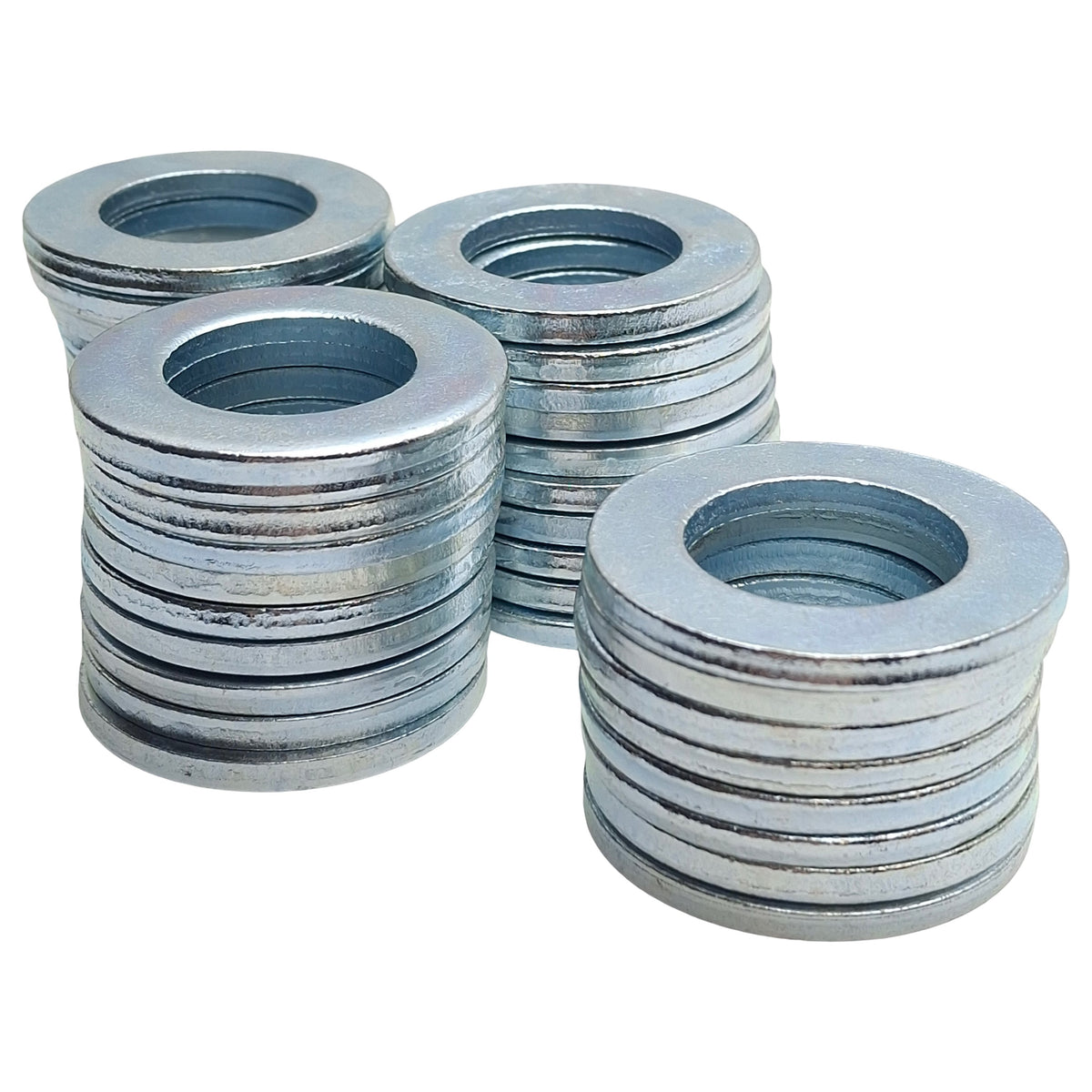 New – Open box Lot of 38 Generic Zinc Plated Steel Washers, For M24 Screw, 25mm ID x 44mm OD