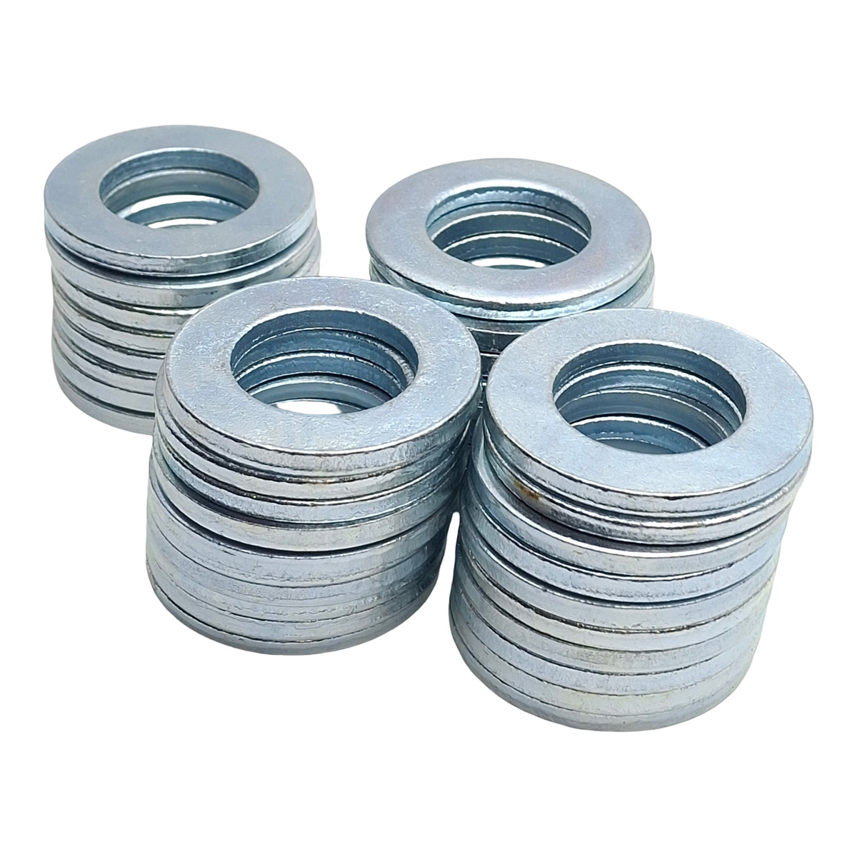 New – Open box Lot of 38 Generic Zinc Plated Steel Washers, For M24 Screw, 25mm ID x 44mm OD