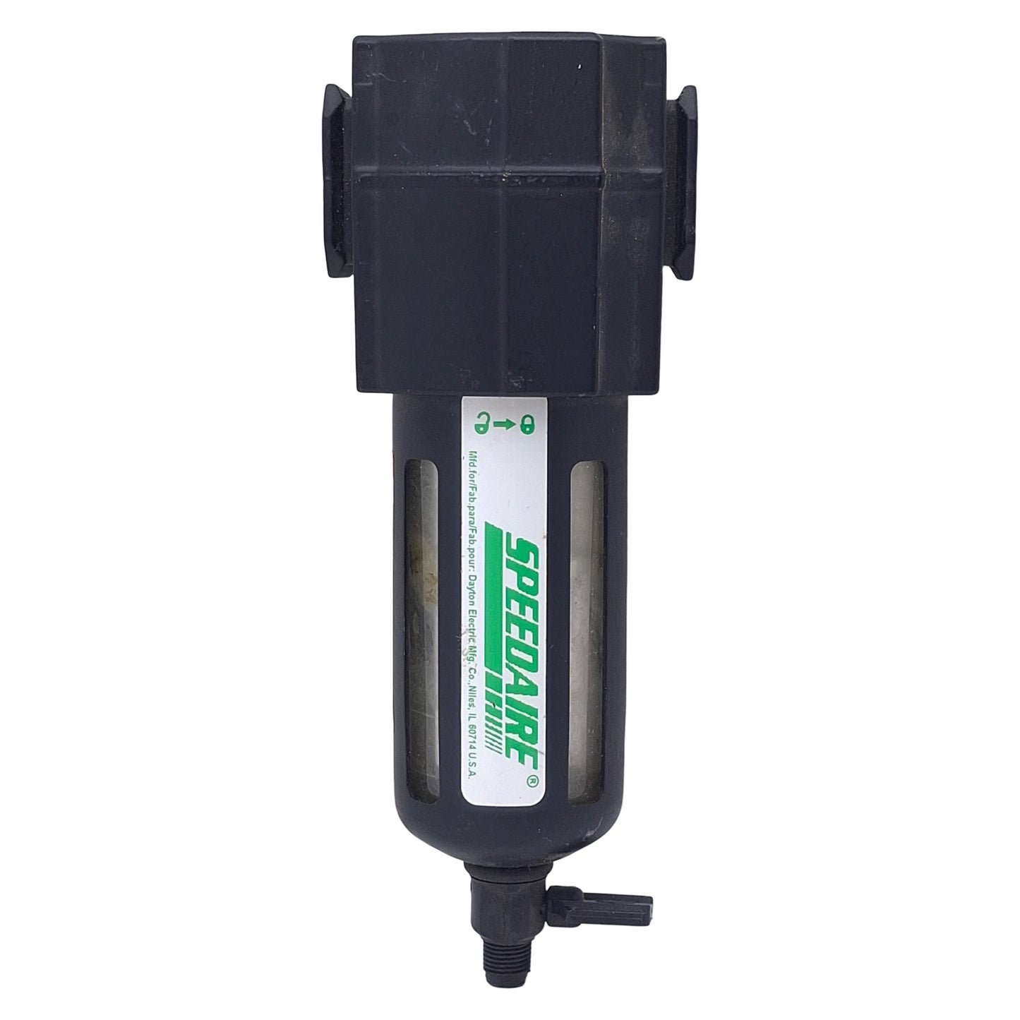 Used Speedaire 4ZL42 Particulate Compressed Air Filter, 1/2in NPT, 150psi, 5µm, 70CFM