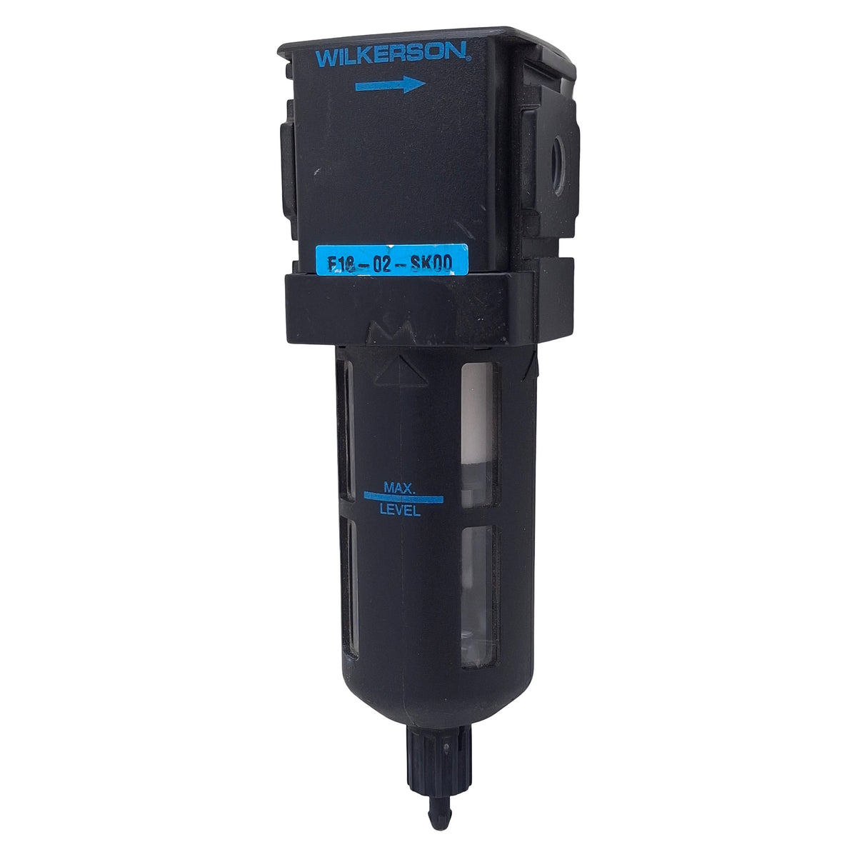 Used Wilkerson F18-02-SK00 Particulate Compressed Air Filter, 1/4in NPT, 150psi, 5µm