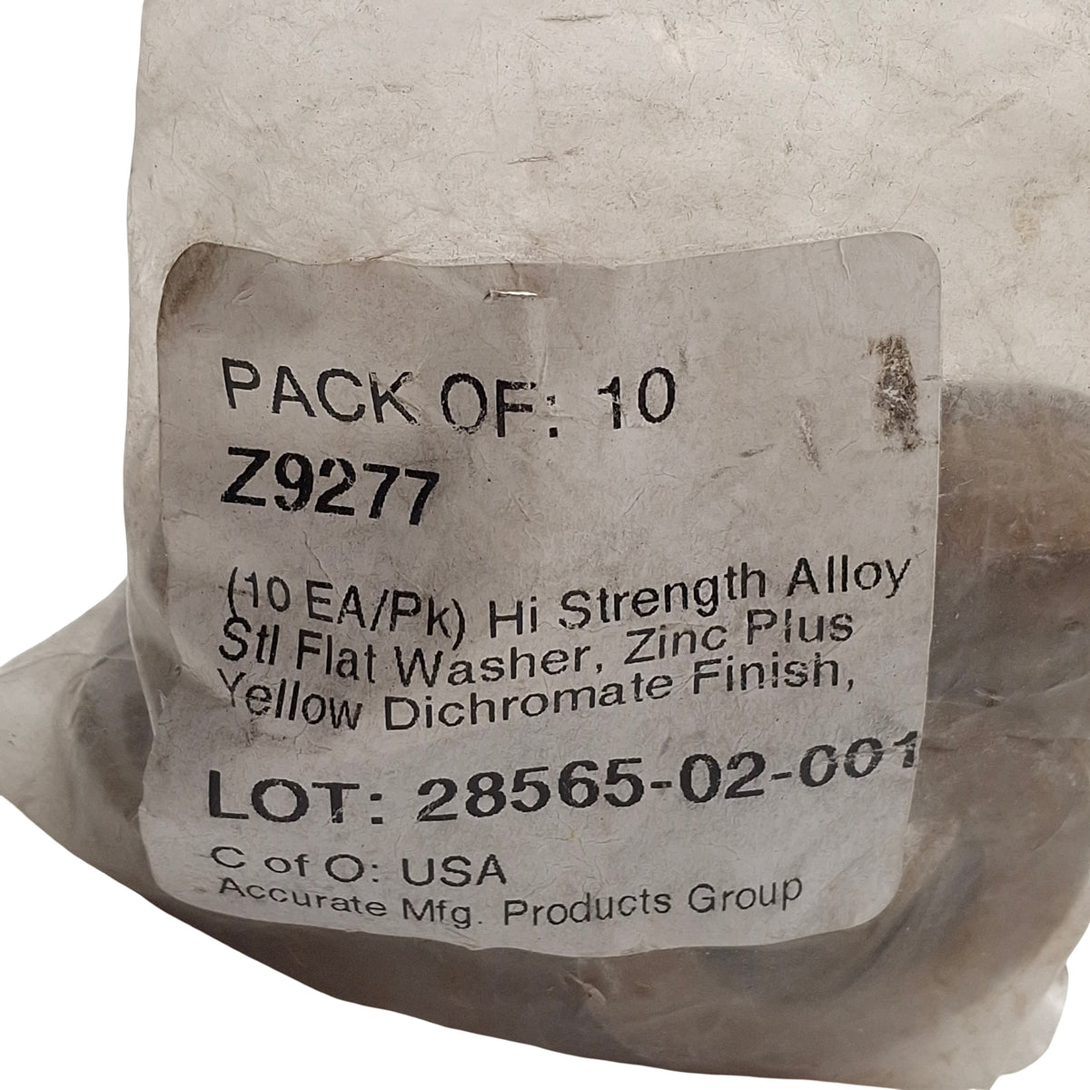New – Open box Lot of 20 Accurate MFG Group Z9277 High Strength Alloy Washers, For 3/4in Bolt